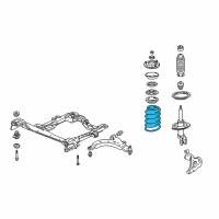 OEM 1998 Pontiac Trans Sport Front Springs Diagram - 22133043