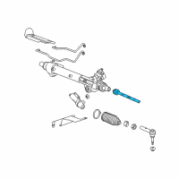 OEM GMC Inner Tie Rod Diagram - 20817752