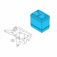 OEM 2002 Nissan Quest Battery Frame Diagram - 24410-6B000