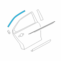 OEM Ford Taurus Upper Molding Diagram - AG1Z-54255A60-B