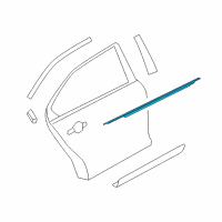 OEM 2017 Ford Police Interceptor Sedan Belt Weatherstrip Diagram - AG1Z-5425597-A