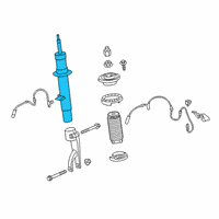 OEM 2021 BMW X5 SPRING STRUT FRONT LEFT VDC Diagram - 37-10-9-500-363