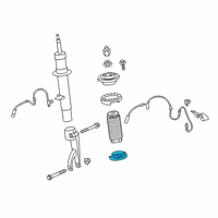 OEM BMW 640i Lower Spring Pad Diagram - 33-53-6-866-784