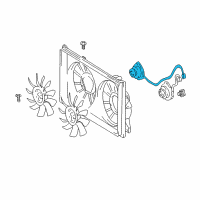 OEM 2001 Toyota Prius Fan Motor Diagram - 16363-46060