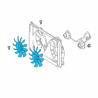 OEM Toyota Prius Fan Blade Diagram - 16361-21020