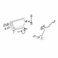 OEM 2013 Chevrolet Corvette Lock Cable Diagram - 89044534