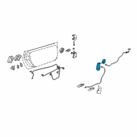 OEM 2005 Chevrolet Corvette Front Side Door Lock Assembly Diagram - 88956758