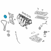 OEM Ford Fusion Timing Gear Set Diagram - 3L8Z-6256-AA