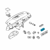 OEM 2016 BMW M6 Gran Coupe Headlight Switch Diagram - 61-31-6-803-962