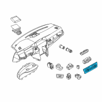 OEM BMW M6 Gran Coupe Repair Kit, Radio And A/C Control Panel Diagram - 61-31-9-386-653