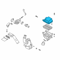 OEM 2019 Kia Forte Cover-Air Cleaner Diagram - 28111M6050