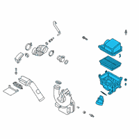 OEM Kia Forte Air Cleaner Assembly Diagram - 28110M6050