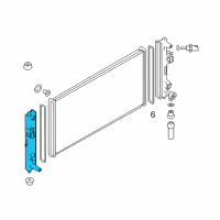 OEM 2012 Nissan Leaf Tank-Radiator, LH Diagram - 21413-3NA0A