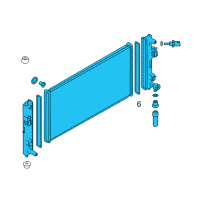 OEM Nissan Leaf Radiator Assy Diagram - 21410-3NA0A