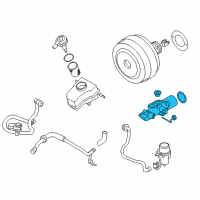 OEM 2011 BMW M3 Brake Master Cylinder Diagram - 34-31-2-283-533