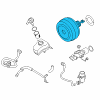 OEM 2012 BMW M3 Power Brake Booster Diagram - 34-33-2-283-392
