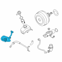 OEM 2013 BMW M3 Vacuum Line With Pressure Sensor Diagram - 34-30-2-283-605