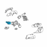 OEM Cadillac SRX Signal Switch Diagram - 23440973