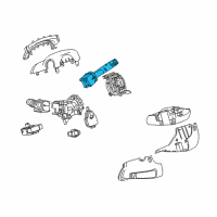 OEM 2012 Cadillac SRX Wiper Switch Diagram - 22800194