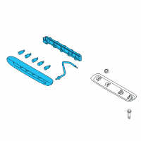 OEM Kia Soul EV Lamp Assembly-High Mounted Stop Diagram - 92700B2010