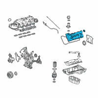 OEM 2018 Toyota Sequoia Valve Cover Diagram - 11202-0S011