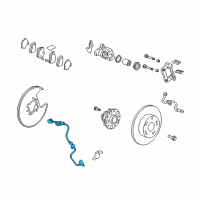 OEM 2013 Honda Accord Sensor Assembly, Rear Diagram - 57470-T2F-A01
