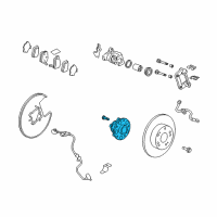 OEM 2015 Honda Accord Bearing Assembly, Rear Hub Diagram - 42200-T3V-A61