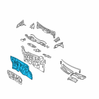 OEM Toyota Yaris Dash Panel Diagram - 55101-52490