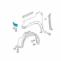 OEM 2012 Toyota RAV4 Splash Shield Diagram - 53895-0R010