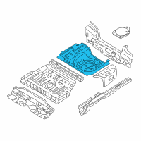 OEM 2001 Kia Sephia Panel-Trunk Floor Diagram - 0K2AA53730A