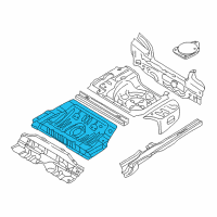 OEM Kia Spectra Panel-Center Floor Diagram - 0K2SA53720A