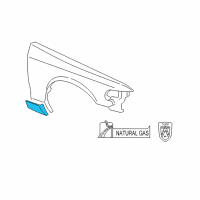 OEM Ford Crown Victoria Body Side Molding Diagram - 5W7Z-16037-APTM