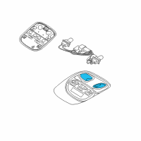 OEM 2010 Dodge Dakota Lamp-Reading Diagram - 1AN73BD1AB