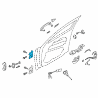 OEM 2019 Kia Stinger Hinge Assembly-Door Lower Diagram - 79310F6000