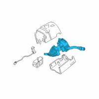 OEM Mercury Turn Signal & Hazard Switch Diagram - YL5Z-13K359-BAA