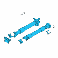 OEM 2022 Ford Mustang Drive Shaft Assembly Diagram - JR3Z-4R602-R