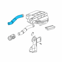 OEM 2005 Chrysler Crossfire Intake Hose Line Pipe Diagram - 5097820AA