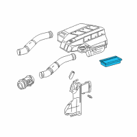 OEM 2005 Chrysler Crossfire Element-Air Cleaner Diagram - 5098424AB