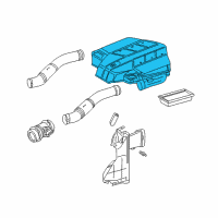 OEM 2004 Chrysler Crossfire Air Cleaner Diagram - 5097152AA