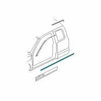 OEM Dodge Dakota Molding-Cab Diagram - 5EA56DX9AB