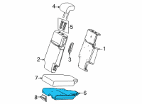 OEM 2022 Toyota Sienna Seat Cushion Pad Diagram - 79135-08060