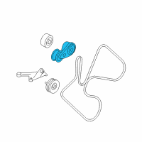 OEM 2006 GMC Savana 3500 Serpentine Tensioner Diagram - 98094201