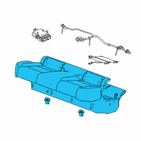 OEM 2018 Chevrolet Malibu Seat Cushion Pad Diagram - 84316646