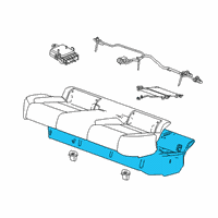 OEM 2016 Chevrolet Malibu Seat Cushion Pad Diagram - 84211035
