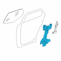 OEM 2008 Dodge Magnum Rear Door Window Regulator Diagram - 5065473AF