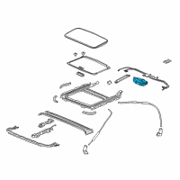 OEM Acura Motor Assembly, Sunroof Diagram - 70450-TX6-A01