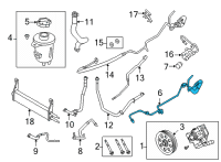 OEM 2020 Ford F-250 Super Duty Pressure Hose Diagram - LC3Z-3A719-E