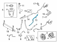 OEM 2018 Ford F-350 Super Duty Return Pipe Diagram - HC3Z-3A713-Q