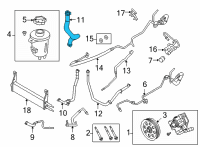 OEM 2022 Ford F-350 Super Duty Power Steering Hose Diagram - LC3Z3691E