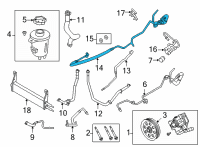 OEM 2021 Ford F-350 Super Duty Pressure Tube Diagram - LC3Z-3A717-G